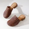 Sandálias Koznoy 3,5cm Sapatos florais recentemente impressos usando couro genuíno para femininos preús de verão, designer deslizante confortável para mulheres na moda femininal2403