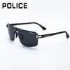 Óculos de sol policial moda tendências retro 2024 homens clássico marca óculos polaroid aviação condução piloto clout óculos