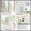 Naklejki okienne Film Prywatność statyczna przylgnięcie dekoracyjne słońce blokowanie nieadeksywnego anty-UV Ochrona ochrony ciepła szkło domu