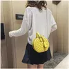 Sacs à bandoulière marque petit Rivet rond sacs à main femmes haute qualité en cuir PU Lingge Sac mignon fille messager femme Sac Bolsa