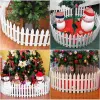 Gates 30st White Fence Christmas Xmas Tree Wedding Party Decoration Miniature Indoor Garden Border Grass Lawn Edge Fence Garden