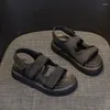 Zapatos de vestir al aire libre Verano 2024 Plataforma Negro Open Toe Calzado Sandalias para mujeres Damas y zapato de diseñador de bajo precio