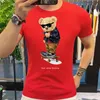 śmieszne deskorolki niedźwiedź t-koszulki harajuku streetwear tee cott tshirts fi krótkie rękaw