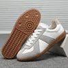 Casual Shoes Real Leather Men Sneakers Women White German Training Sport Lovers Plus Size 46