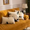 Pillow INS Cow Printed Cover Soft Fluffy Sofa Throw Office Waist Back For Home Living Room Decorative