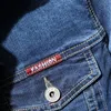 2021 Lente En Herfst Nieuwe High-End Blauwe Denim Jassen Mannen Fi Jas Chaquetas Hombre Lg Mouw butts Mannen Fi K2Ru #