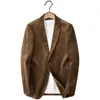 Hohe Qualität Fi Alles Fi Lässige Hübsche Busin Corduroy Anzug Herren Cott Dicken Anzug Jacke Blazer M-5XL E2F7 #