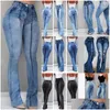 Femmes Jeans Femmes Taille Haute Flare Skinny Denim Pantalon Y Push Up Pantalon Stretch Bas Jean Femme Casual Drop Livraison Vêtements Clot Dh20K