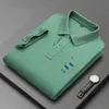 Camisa polo masculina casual clássico bordado padrão camisa polo sólida respirável camiseta magro ajuste manga curta masculino camisetas femininas topos roupas de qualidade XXXL