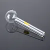 4 Inch Smile Mini Pipe Oil Burner Double Burner 12mm Joint CLear Skull Glass Pipe Pyrex Glass Smoking Pipes SW15