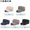 Ball Caps 6 Farben Neue Mode Baseball Kappe Outdoor Sport Casual Baumwolle Snapback Hüte Für Männer und Frauen Flache Armee kappe Design 24327