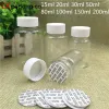 Potten 30 stks Gratis Verzending 15 ML 50 ML 100 ML 200 ml Lege Transparante Plastic Verpakking Flessen Tank Candy Seal Sample Verpakking Containers