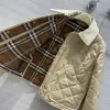 Женские зимние пальто2023Новые утолщенные теплые вельветовые воротники с клетчатым узором, модные винтажные женские куртки из хлопка