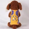 Atacadistas suprimentos de vestuário vestido de vestuário camisa de basquete de vestuário respirável roupas de gorjeta de cachorro sportswear primavera algodão camisa de bola de algodão Lakers enormes cães grandes 6xl