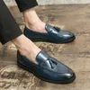 Casual Shoes Men's Loafers Formal Business Social Office Fringed Leather High Quality Flats Male Walking Slip-on