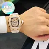 Designer Luxury RM Wrist Watch Mens Mechanics Watch Wristwatch Skull Same Multifunctional Hollow Out Mechanical Womens Rm011 0g1q