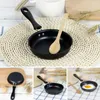 Pans 12cm Cookware Frying Pan Kitchen Supplies Cute Long Handle Breakfast Mini Omelette Anti-scratch Coating Portable Home Non Stick