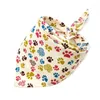 Dog Apparel 50/100pcs Bulk Bandana Cartoon Cotton Small Large Bandanas Scarf Puppy Cat Bibs Dogs Accessories