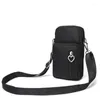 Bag Women's Mini Shoulder Fashion Handbag Messenger Vintage Lightweight Nylon Purse Solid Zipper Waterproof Crossbody