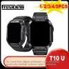 Watches Smart Watch T10 Ultra Bluetooth Call Custom Dail Alarm APP Message Reminder Sports 49mm Men Women Smart Watch