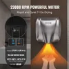 Vevor Heavy-Duty 상업용 드라이 폰, 1300W 자동 고속 스테인레스 스틸 난방 핸드 드럼 팬, 120V 플러그/하드 유선 듀얼 전원 공급 장치 옵션,