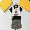 2024 New Baby Designer clothing Summer high quality children's clothing set Boys Girls clothing Children's sportswear size 90cm-150cm h8