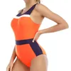 2024 High Quality Womens Plus Size One Piece Swimwear Solid Color Bikini in Unique Style with Custom Oem Low Price