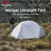 Tentes et abris Naturehike Mongar Tente 2 personnes ultralégère 20D Double couche imperméable Tente de camping Équipement de randonnée de voyage avec rembourré NH17T006-T24327