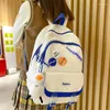 Sacos escolares na moda kawaii senhora portátil faculdade mochila náilon crachá viagem menina saco moda feminina estudante feminino bonito