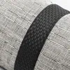 Kissen Luxus Einfache Abdeckung Für Wohnzimmer Schwarz Weiß Geometrische Taille Leder Baumwolle Patchwork Sofa Fall