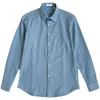 Мужские повседневные рубашки 2024, весенне-осенняя рубашка, тонкая мужская деловая рубашка с длинным рукавом, однотонная социальная мужская блузка