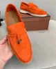 Sapatos casuais conforto andando mulheres camurça de alta qualidade plana invernos mocassins homens bloqueio de metal condução