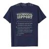 Support technique définition TShirt humour drôle ordinateur Nerd Geek Techie cadeau t-shirts lettres imprimées tenues graphiques haut à manches courtes 240315