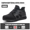 Обувь для фитнеса JUBANG, мужская защитная обувь, защитные кроссовки, противоударные рабочие дышащие защитные ботинки