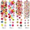 Dekorative Blumen 50pcs zufällige Farbe Mischung künstlicher Rose gefälschte Heimatkoration Hochzeit Dekoration Kuchen Verzierlinge Handwerk Handwerk Accessoire