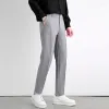 Trajes para hombre Blazers Fl Pantalones de traje de longitud recortada Pantalones elásticos hasta los tobillos para otoño e invierno Casual Negocios Formal Drop Delive Otlex