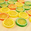 Decorative Flowers Artificial Slices Fruit Mini Plastic Fake Model Party Wedding Decoration