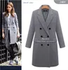 Trench di design Donna Moda Frangivento Misto lana Cappotti doppio petto Giacca invernale da donna Casual Stile lungo Antivento Capispalla di alta qualità Giacche S-5XL