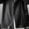 mauroicardi Spring Black Oversized Leather Biker Jacket Men Casual Loose Korean Fi 2021 Faux leather Jackets for Men Brand Z6ZS#