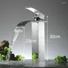 Bathroom Sink Faucets Vidric Waterfall Faucet Basin Vanity Vessel Mixer Tap Torneira Banheiro