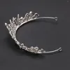 Headpieces Adult Princess Crown Headwear Semicircle Headdress With Sparkly Rhinestones For Valentine's Day Christmas Gift