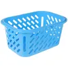 Storage Bags Blue Plastic Shopping Basket Organizer - 10L Portable Handheld For Supermarket Retail Bookstore And Fruits
