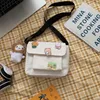 Axelväskor söt duk liten påse kvinnlig 2024 japansk hajuku diagonal vild student flicka för kvinnor handväskor
