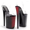 Dance Shoes Peep Toe 23CM/9inches PVC Upper Plating Platform Sexy High Heels Sandals Pole 029