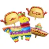 4/13 stuks Mexico Taco Cactus Folie Ballonnen Bruiloft Verjaardag Baby Douche Jaar Benodigdheden Mexicaanse Fiesta Thema Feestdecoraties 240318