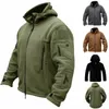 Winter Fleece Jas Heren Sport Tactische Jas Combat Jas Militaire Fleece Buitensporten Wandelen Polar 36Mt #