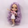 얼음 DBS Blyth Doll 16 BJD 장난감 조인트 바디 스킨 인형 30cm 반짝이는 얼굴 DIY 커스텀 240313