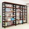 Decorative Plates Bookshelves Floor-to-ceiling Multi-storey Storage Living Room Partitions Bookcases Display Wrought Iron Goods