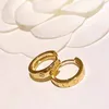 Orecchini a bottone in oro con diamanti Orecchini in acciaio al titanio Squisito semplice stilista da donna Cerchio in argento sterling 925 Alla moda Oro per donna Festa Matrimonio