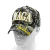 Maga Haftery Hat Trump 2024 Camouflage Baseball Cape Cap na wybory LL